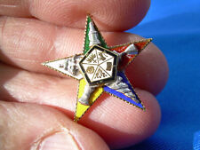 SPECIAL 14K GOLD MASONIC PIN ART DECO FINE ORDER OF THE EASTERN STAR picture