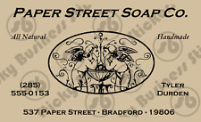 Fight Club Sticker Tyler Durden Paper Street Soap Company Business Card 3.5 inch picture