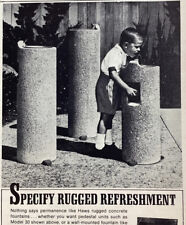 Swimming Pool Print Ad Vtg 1968 Rare Haws Drinking Faucet Berkeley California picture