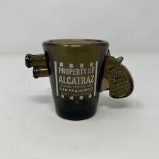 Property Of Alcatraz Frosted Black Hand Gun Shot Glass San Francisco The Rock picture