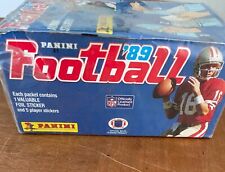 1989 Panini Football  - Unopened Sealed Box  - 100 packs - 1 Foil + 5 Stickers  picture