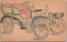 Vintage  TUCK'S Automobile Car Postcard Hand-Colored (Crayon) Not Postally Used picture