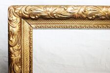 ANTIQUE FITS 16X 20 GOLD GILT PICTURE FRAME VICTORIAN WOOD ORNATE GESSO WIDE picture