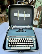 1960s Smith-Corona Super Sterling Portable Manual Typewriter w/ Case picture