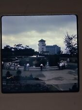 1967 Hong Kong People Leaning over Fountain Ektachrome 126 Format 28mm Slide picture