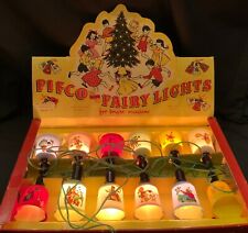 VINTAGE PIFCO CHRISTMAS FAIRY LIGHT SET - NURSERY RHYMES picture