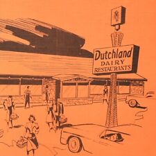 1960s Dutchland Dairy Restaurant Placemat Waukesha Wisconsin picture