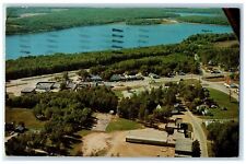 Nisswa Minnesota MN Postcard Aerial View Of The Village Of Nisswa 1962 Vintage picture