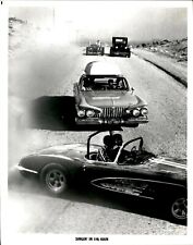 LV35 Original Photo SINGIN' IN THE RAIN Muscle Convertible Vintage Classic Cars picture