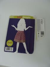 Simplicity # 1837 Sew Simple Girls Skirt Sz 7-16 UNCUT 2012 picture