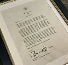 SIGNED Barack Obama Personalized Presidential White House Letter -OFFICIAL STYLE picture