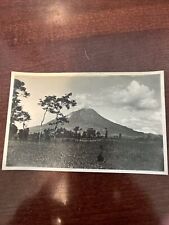 Vintage B&W Photo India Volcano Postcard picture