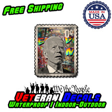 50 Pack Graffiti Joe Biden Stamps “Zero Cent” Stickers FJB LGB Lets Go Brandon picture