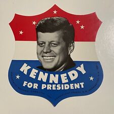 1960 John Kennedy For President Campaign Window Shield Original Vintage picture