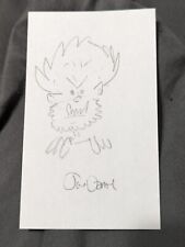 Joe Dante Autograph Gremlins Director signed hand drawn Gremlin sketch  picture