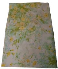Vintage Mid-Century Mod  Yellow Floral Pillowcase Regular picture