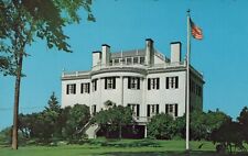 Stately Hilltop Overlooking Thomaston Maine Montpelier Vintage Chrome Post Card picture