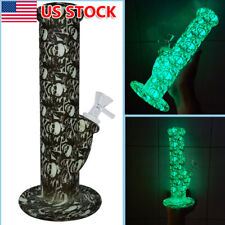 9.6'' Silicone Bong Glow in the Dark Water Pipe Smoking Bong Hookah + Glass Bowl picture