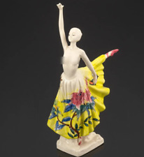 Porcelain Vintage Statue Dance 2015  Home Decor Rare Creative Multi-Color 1035 g picture