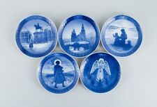 5 Royal Copenhagen Christmas plates from 1954, 56, 57, 58, 59. picture