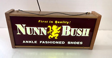 VINTAGE 1940-1950’s NUNN BUSH SHOES LIGHTUP ADVERTISING SIGN - WORKS GREAT -RARE picture
