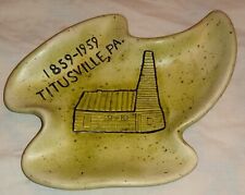 1859 - 1959 Drake Well Pottery Ceramic Dish Titusville Pennsylvania Centennial picture