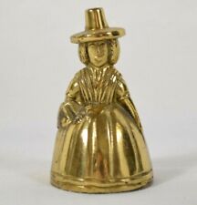 Vtg Victorian Lady with Hat Small Brass Bill Made in England picture