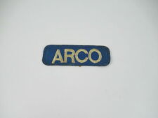 VINTAGE ARCO OIL GAS COMPANY EMBROIDERED UNIFORM SHIRT POCKET PATCH BADGE USA picture