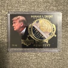 2022 Leaf Decision 2023 Update Gold Coin Donald Trump # 29/45 SUPER *RARE* picture