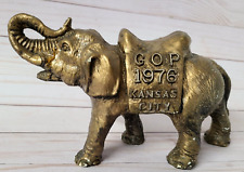 Vtg 1976 Chalkware Elephant GOP Republican National Convention Kansas City MO picture