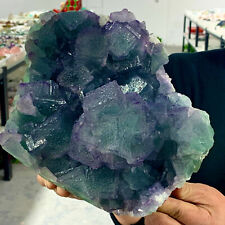 11LB Rare crystal samples of transparent green cubic fluorite/China picture