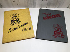 2 Vintage Yearbooks RANDOMAC Front Royal, VA ~ Military Academy 1956 & 1957 picture