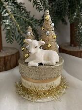 New Bethany Lowe “Silent Night Little Lamb” Christmas Trinket Box picture