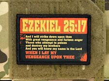 Pulp Fiction Ezekiel 25:17 Morale Patch / Military Badge Tactical Airsoft 553 picture