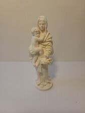 Madonna And Child Alabaster Statue from Italy Figurine 7