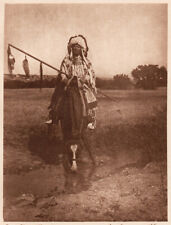 THE VANISHING RACE - AN IMPERIAL WARRIOR - VINTAGE 1914 PHOTOGRAVURE  picture