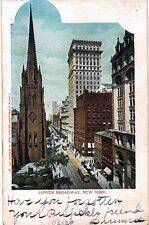 New York City Lower Broadway Trolley Bird's Eye 1905 NYC  picture