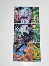 1995 LADY DEATH ALL-CHROMIUM SERIES 2 INSERT CLEARCHROME TRYPTIC 3 Card Set picture