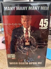 Trump comic/50 Cent homage SDCC Signed  Kyle Willis Raised Foil  Letters NM 1st picture