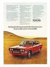 1972 Toyota Corona Original Advertisement Print Art Car Ad J156 picture
