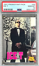 1991 Premier Rap Pack Ice T #49 PSA 10 GEM MINT (RARE: Population of 15) picture