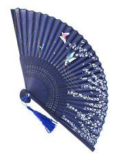 Chinese Japanese Folding Hand Held Fan Japanese Vintage Retro Style picture