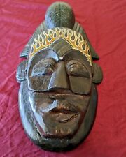 Vintage Hand Carved Wooden African Tribal Mask picture