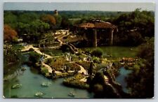 Vintage Postcard TX San Antonio's Sunken Garden Aerial View Chrome picture