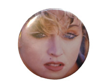 Madonna Badge Pinback BIG Button Original Vintage Pop Rock Music Close Up Photo picture