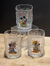 Disney Studio (McDonalds) set of 3 Mickey Mouse Millennium 2000 Drinking Glasses picture