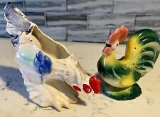 2 Vtg. Ceramic Kitchen Roosters picture