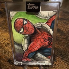 Topps 2026 Marvel Mint Spider-Man Original Sketch Card Auto Mohammed Jilani picture