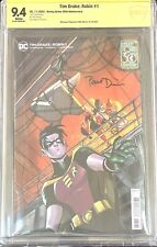 Tim Drake: Robin #1 Harley Quinn Variant. Signed by Paul Dini. CBCS 9.4. picture