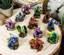 Ebros Medieval Renaissance Set of 12 Miniature Dragon in Different Poses 2